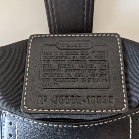 Coach Black Logo Shoulder Bag - Picture 8 of 8